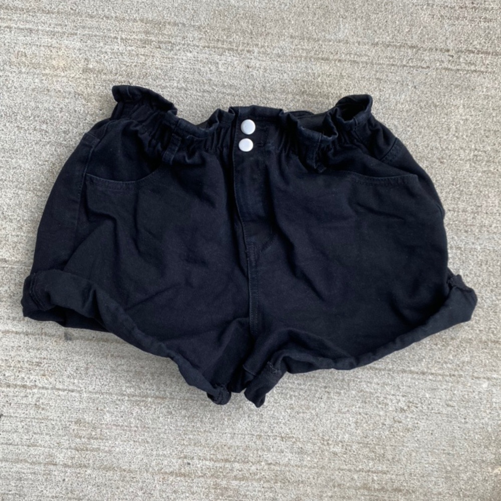 Princess Polly Open Road Denim Paper Bag Shorts